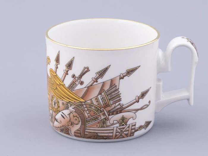 Чашка с блюдцем в подарочной упаковке, форма Охотничий, рисунок Триумф Золотой орел, арт. 81.32469.00.1, 