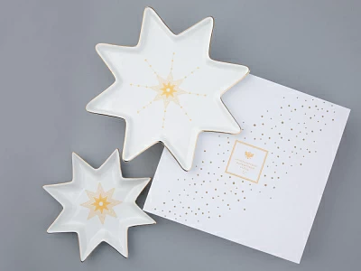 Подарочный набор форма Звезда рисунок Азур Золото арт. 81.31548.00.1