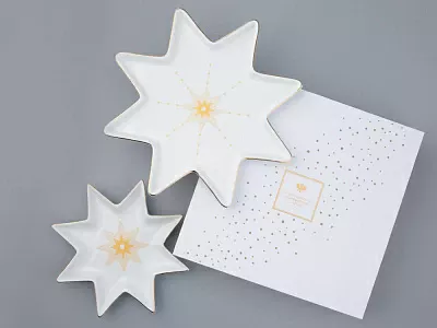 Подарочный набор форма Звезда рисунок Азур Золото арт. 81.31548.00.1