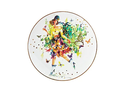 Тарелка декоративная 195 мм форма Эллипс рисунок Летящая красота/Лето, арт. 80.36320.00.1 Тарелка декоративная 195 мм форма Эллипс рисунок Летящая красота/Лето, арт. 80.36320.00.1
