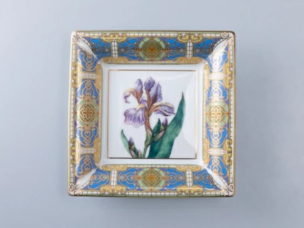 Подставка для мелочей в подарочной упаковке, форма Квадратная, рисунок Нежный Ирис, арт 81.34215.00.1, 