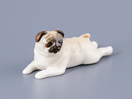 Скульптура Мопс лежащий арт. 82.79496.00.1 Скульптура Мопс лежащий арт. 82.79496.00.1