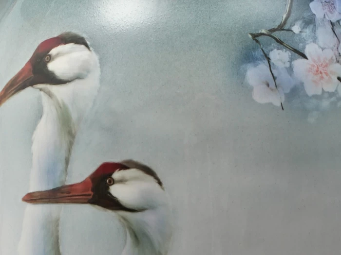 Ваза форма Музейная рисунок Весна. Журавли арт. 80.88185.00.1, 