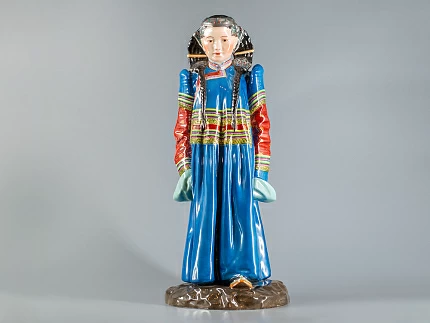 Скульптура Народности России, Монгольская женщина, арт 82.90180.00.1