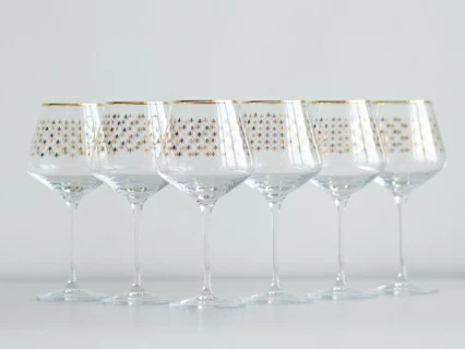 Набор (6 бокалов для воды) 470 мл Золотая сетка арт. 14.00387.07, 