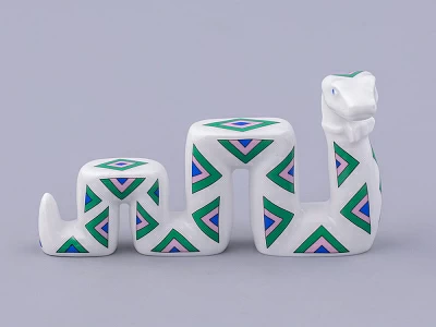 Скульптура форма Змей Меандр, рисунок Гипотенуза, арт. 82.48031.00.1