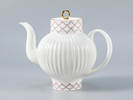 Сервиз чайный Волна Розовая сетка, 6 персон 20 предметов, арт. 81.20895.00.1, 