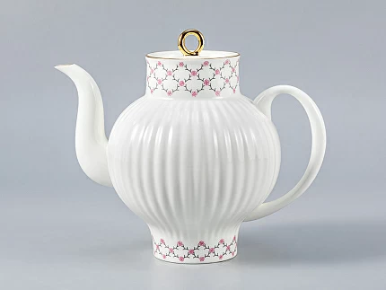 Сервиз чайный Волна Розовая сетка, 6 персон 20 предметов, арт. 81.20895.00.1 Сервиз чайный Волна Розовая сетка, 6 персон 20 предметов, арт. 81.20895.00.1