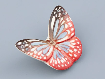 Скульптура форма Бабочка малого размера, рисунок Красная, арт. 82.47229.00.1