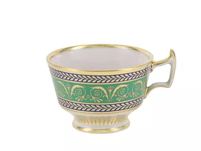 Чашка с блюдцем кофейная форма Александрия рисунок Золотой 52 арт. 81.19205.00.1