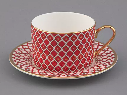 Сервиз чайный форма Идиллия рисунок Скарлетт, 4 персоны 10 предметов, арт. 81.27756.00.1