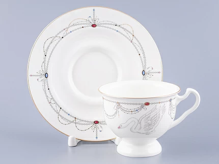 Чашка с блюдцем чайная Айседора Волшебное лебединое озеро - 1 арт. 81.26471.00.1 Чашка с блюдцем чайная Айседора Волшебное лебединое озеро - 1 арт. 81.26471.00.1