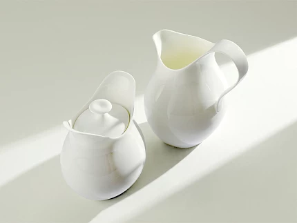 Сервиз чайный 7 предметов на 2 персоны, форма Талисман рисунок Белый арт. 81.16887.00.1