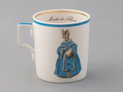 Чашка с блюдцем чайная 220 мл форма Гербовая рисунок Modes de Paris 1836 арт. 81.25417.00.1 Чашка с блюдцем чайная 220 мл форма Гербовая рисунок Modes de Paris 1836 арт. 81.25417.00.1