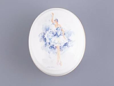 Туалетная коробочка форма Овальная рисунок Фея нежности арт. 80.86399.00.1