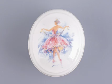 Туалетная коробочка форма Овальная рисунок Принцесса Аврора арт. 80.86402.00.1,  Туалетная коробочка форма Овальная рисунок Принцесса Аврора арт. 80.86402.00.1,