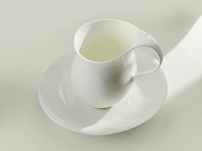 Чашка с блюдцем чайная, форма Талисман рисунок Белый арт. 81.16176.00.1