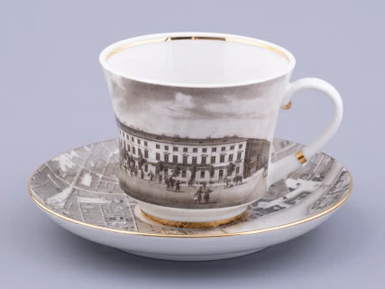 Чашка с блюдцем чайная, форма Банкетная, рисунок Великолепный Невский Малая Конюшенная, арт. 81.32686.00.1, 