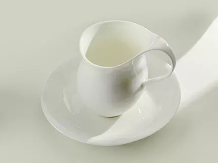 Чашка с блюдцем чайная, форма Талисман рисунок Белый арт. 81.16176.00.1