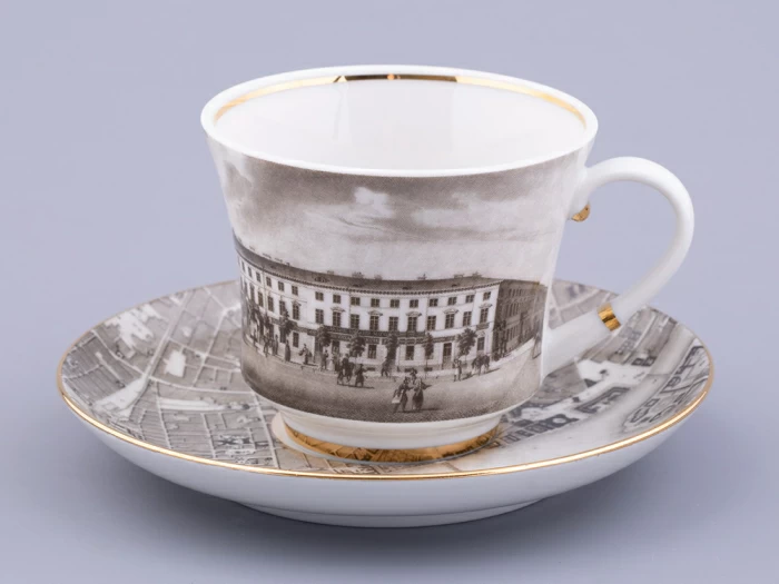 Чашка с блюдцем чайная, форма Банкетная, рисунок Великолепный Невский Малая Конюшенная, арт. 81.32686.00.1, 