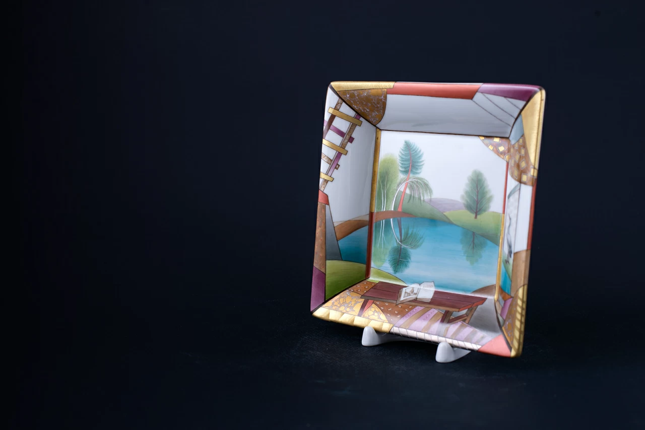 Тарелочка для мелочи Озеро, на форме Европейская, арт 60.04948.00.1, 