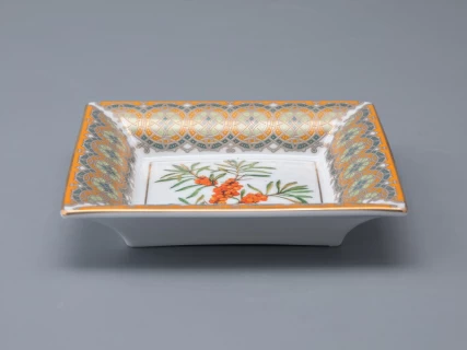 Подставка для мелочей в подарочной упаковке форма Квадратная рисунок Облепиха сибирская, арт. 81.33951.00.1, 