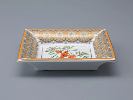 Подставка для мелочей в подарочной упаковке форма Квадратная рисунок Облепиха сибирская, арт. 81.33951.00.1