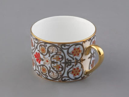 Чашка с блюдцем 250 мл в подарочной упаковке форма Соло, рисунок, Мак восточный, арт.81.32655.00.1,  Чашка с блюдцем 250 мл в подарочной упаковке форма Соло, рисунок, Мак восточный, арт.81.32655.00.1,