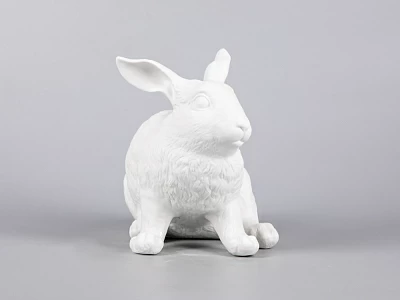 Скульптура Кролик домашний Белый арт. 82.69811.00.1