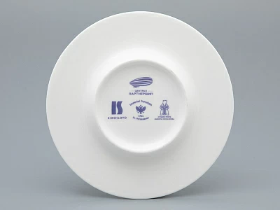 Подарочный набор Бокал с блюдцем и крышкой, форма Топ, рисунок Пророк, арт 81.34051.00.1