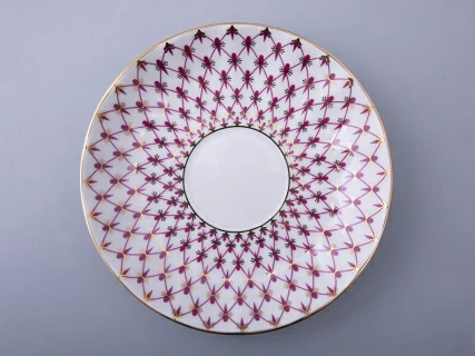 Чашка с блюдцем кофейная форма Тюльпан рисунок Сетка-Блюз 2 арт. 81.29586.00.1, 