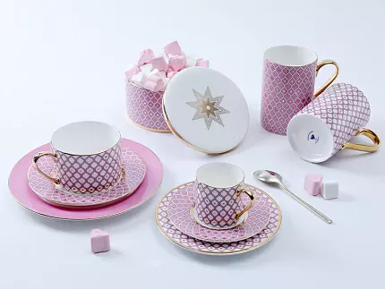 Бокал 400 мл форма Идиллия рисунок Астра 2, арт. 80.47277.00.1