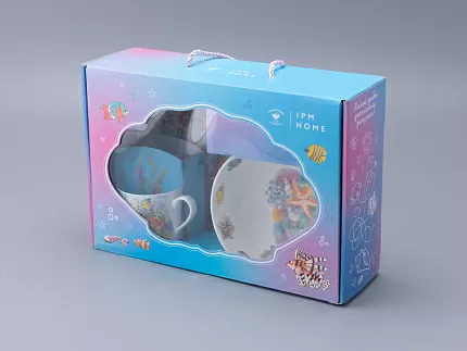 Подарочный набор детский форма Восточная рисунок Русалка, арт 81.33557.00.1