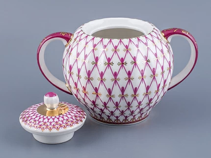 Сахарница форма Тюльпан рисунок Сетка-Блюз арт. 80.86208.00.1 Сахарница форма Тюльпан рисунок Сетка-Блюз арт. 80.86208.00.1