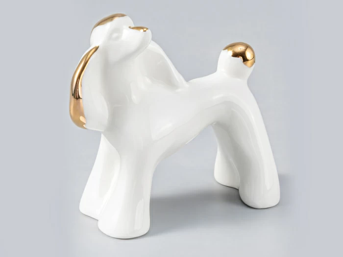 Скульптура форма Собака рисунок Золотой арт. 82.04392.00.1, 