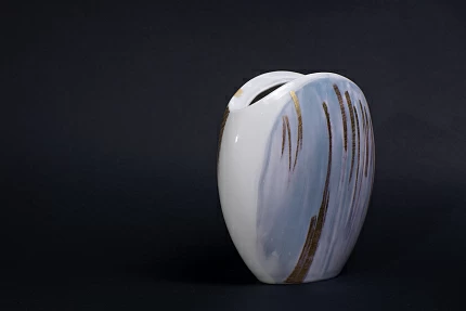 Ваза форма Вечерний цветок, рисунок Атмосферные явления 2, арт. 60.15870.00.1