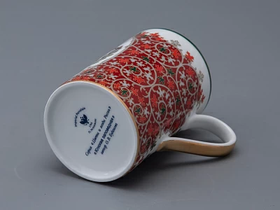 Бокал 400 мл в подарочной упаковке, форма Соло, рисунок Клюква заповедная, арт. 81.34281.00.1