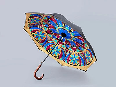 Зонт- трость рисунок Готический в чехле арт. 41.00059.02