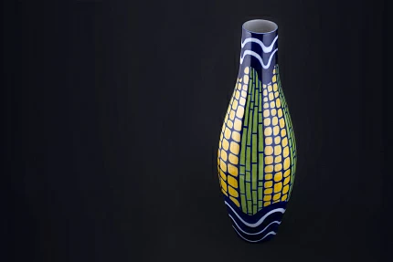 Ваза Кукурузная волна на форме Высокая арт 60.14699.00.1