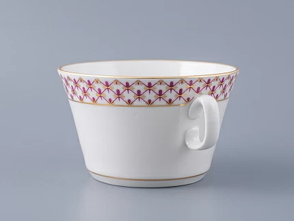 Чашка с блюдцем для бульона Молодежная Сетка-Блюз 2 арт. 81.26642.00.1