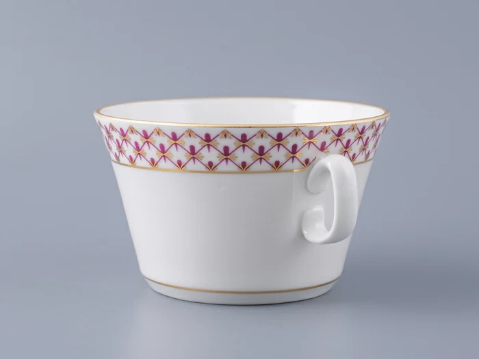 Чашка с блюдцем для бульона Молодежная Сетка-Блюз 2 арт. 81.26642.00.1, 