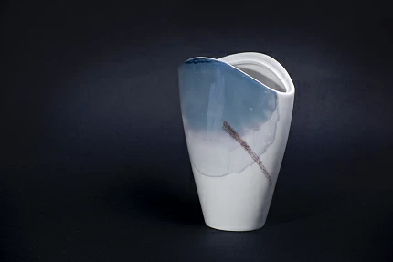 Ваза форма Утренний цветок, рисунок Атмосферные явления, арт 60.15872.00.1 Ваза форма Утренний цветок, рисунок Атмосферные явления, арт 60.15872.00.1