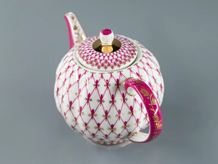 Чайник заварочный форма Тюльпан рисунок Сетка-Блюз 2 арт. 80.86209.00.1, 