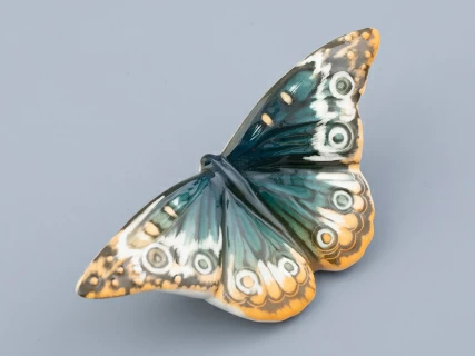 Скульптура форма Бабочка среднего размера, рисунок Бирюза, арт. 82.47281.00.1, 