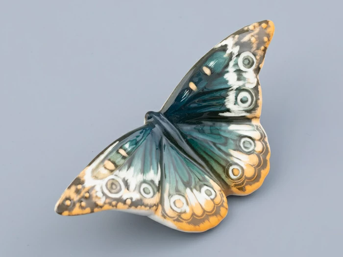 Скульптура форма Бабочка среднего размера, рисунок Бирюза, арт. 82.47281.00.1, 