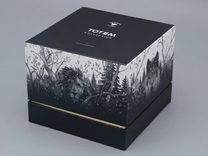 Шкатулка в подарочной упаковке, форма Идиллия, рисунок Тотем. Волк арт. 81.31593.00.1, 