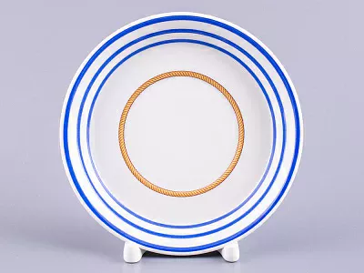 Чашка с блюдцем чайная 220 мл форма Гербовая рисунок Кают-компания № 1 арт. 81.24030.00.1