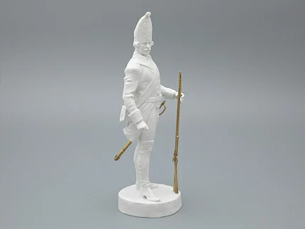 Скульптура Гренадер эпохи Павла I, в подарочной упаковке, рисунок Белый бисквит, арт 81.33429.00.1