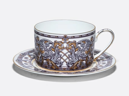 Сервиз чайный на 4 персоны 10 предметов в подарочной упаковке, форма Идиллия рисунок Барокко, арт. 81.34916.00.1, 