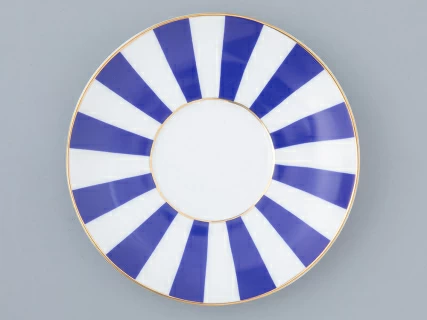 Чашка с блюдцем кофейная 180 мл форма Ландыш рисунок Да и нет (кобальт) арт. 81.16086.00.1, 